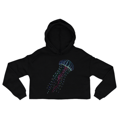 black-cropped-hoodie-for-women-wildlife-nature-hanna-jellyfish