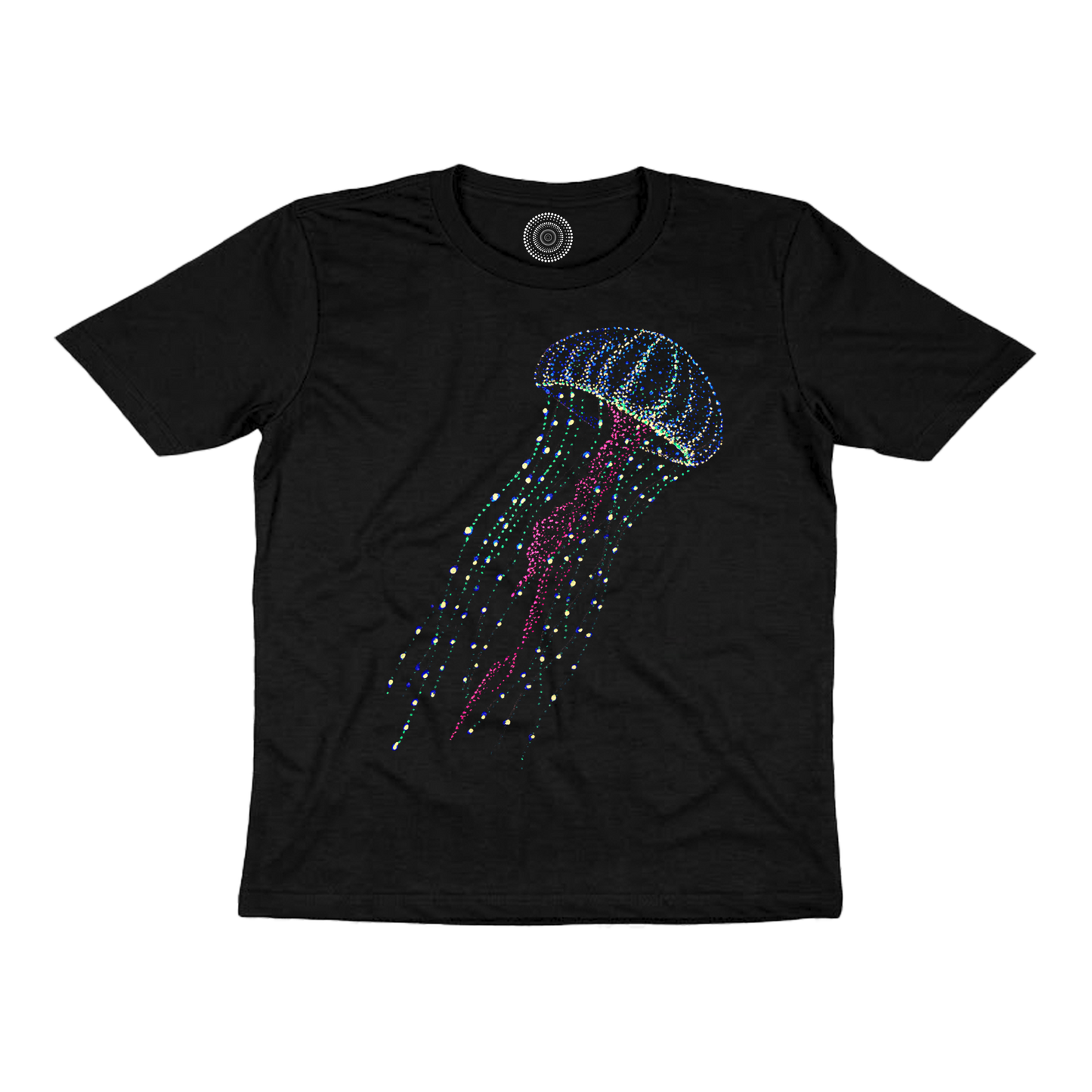 Wildlife-nature-gift-idea-tshirt-black-kids-women-hanna-jellyfish