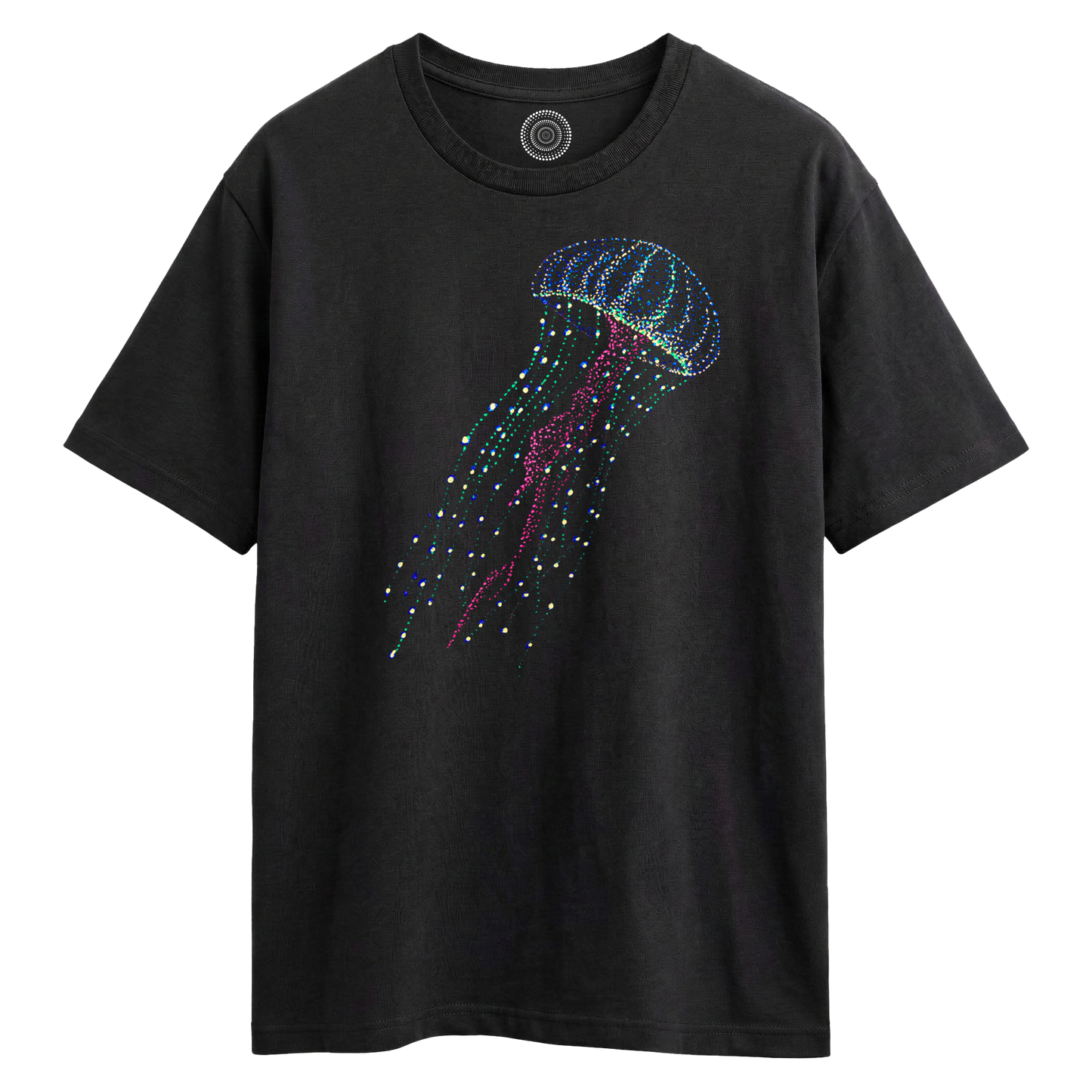 Wildlife-nature-oversized-t-shirt-tee-mens-womens-unisex-black-hanna-jellyfish