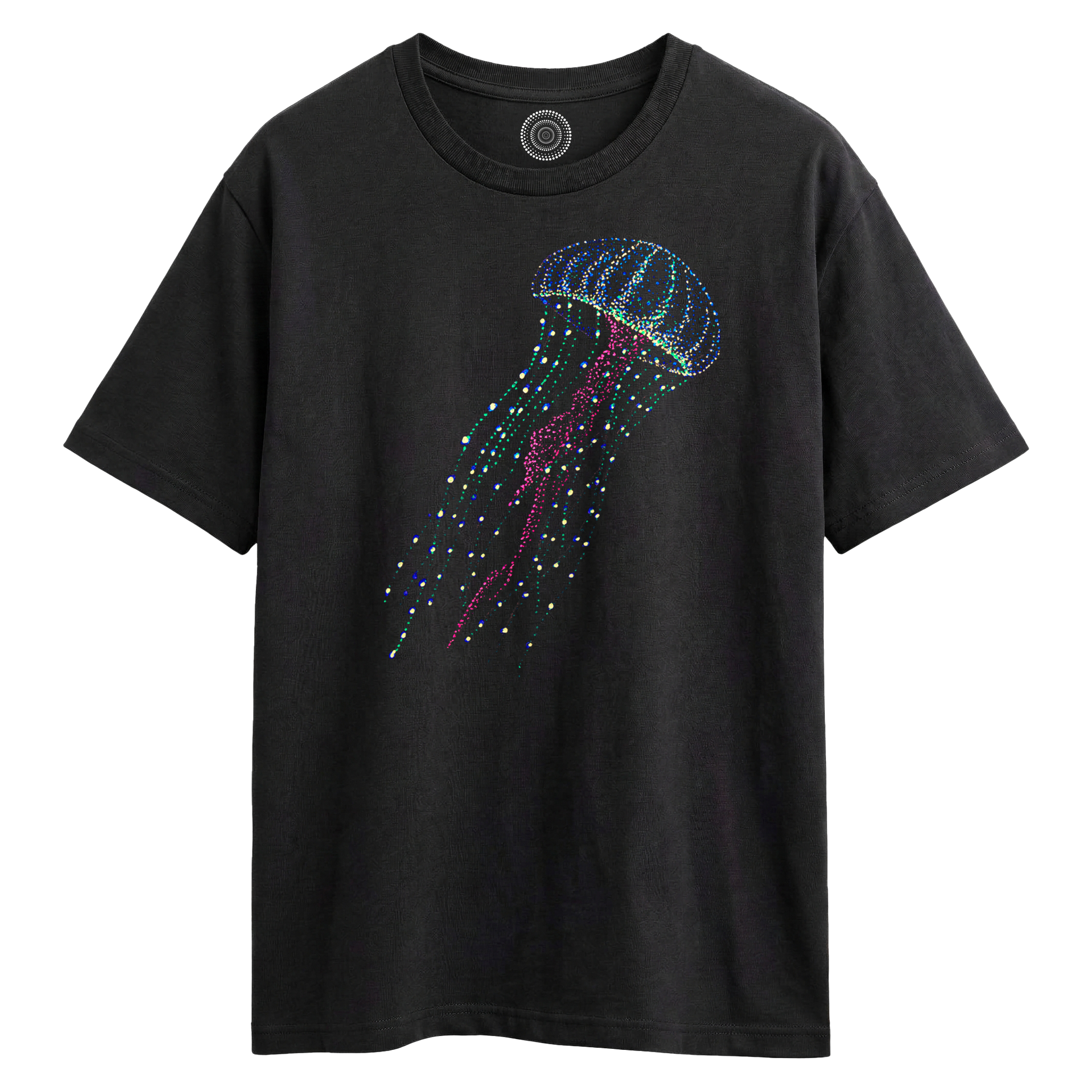 Wildlife-nature-oversized-t-shirt-tee-mens-womens-unisex-black-hanna-jellyfish