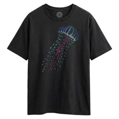Wildlife-nature-oversized-t-shirt-tee-mens-womens-unisex-black-hanna-jellyfish