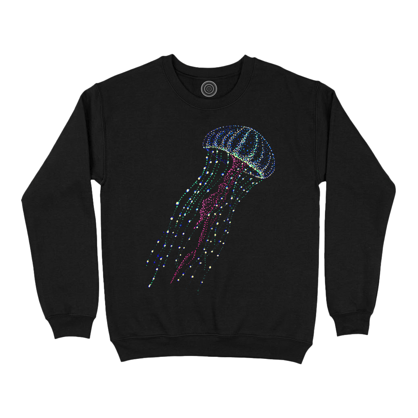 Wildlife-nature-sweatshirt-men-black-hanna-jellyfish