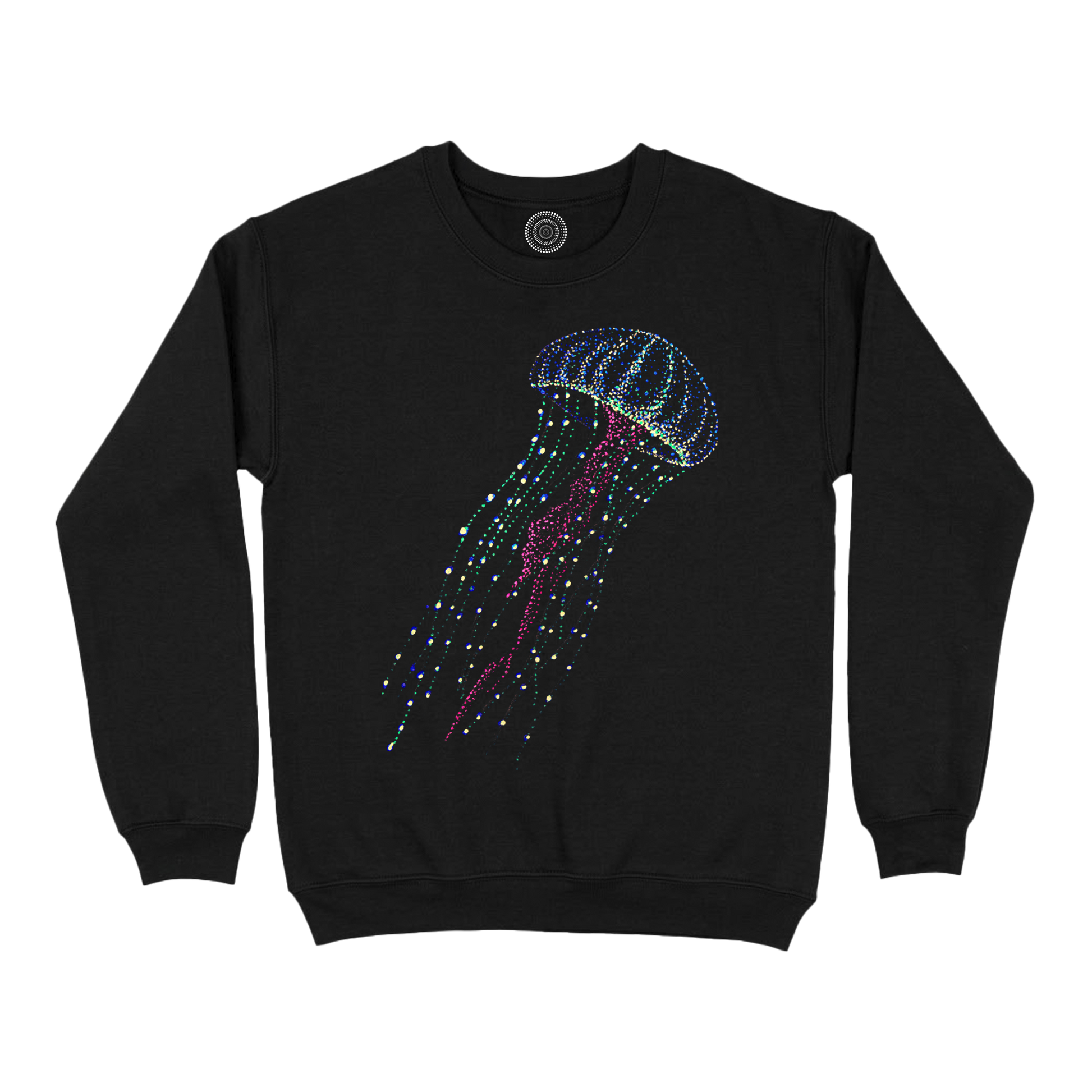 Wildlife-nature-sweatshirt-men-black-hanna-jellyfish