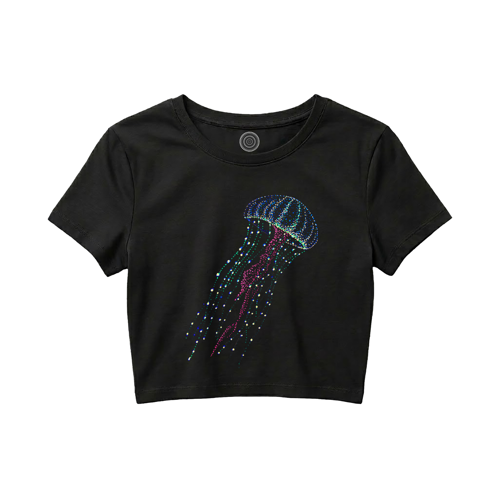 black-Crop-top-women-female-wildlife-nature-design-hanna-jellyfish