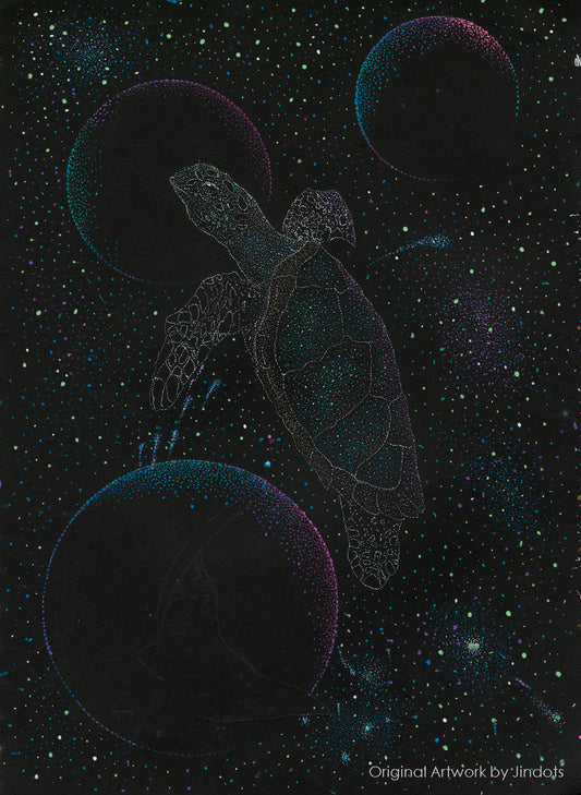 Happy Birthday, Jindots, pens on paper, 2023