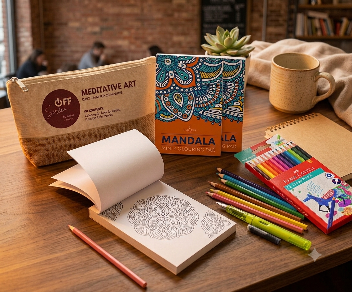 All 6 OFFscreen Art Kits (+ Wooden Shelf)