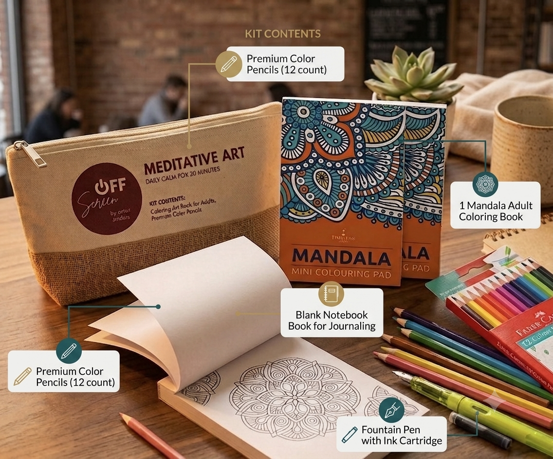 Meditative Art & Journaling: A Premium Creative Gift for Mindful OFFscreen Time