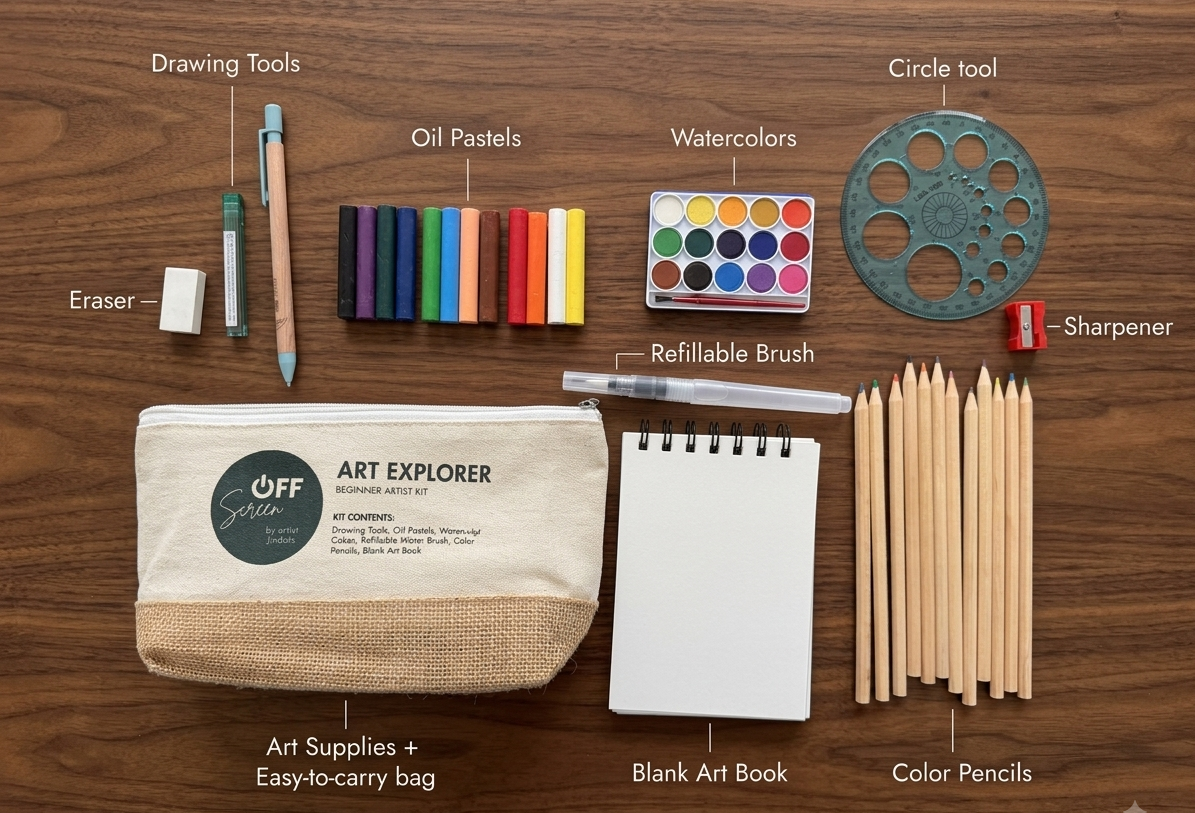 Art Explorers: Beginner Art Kit for Creative Exploration
