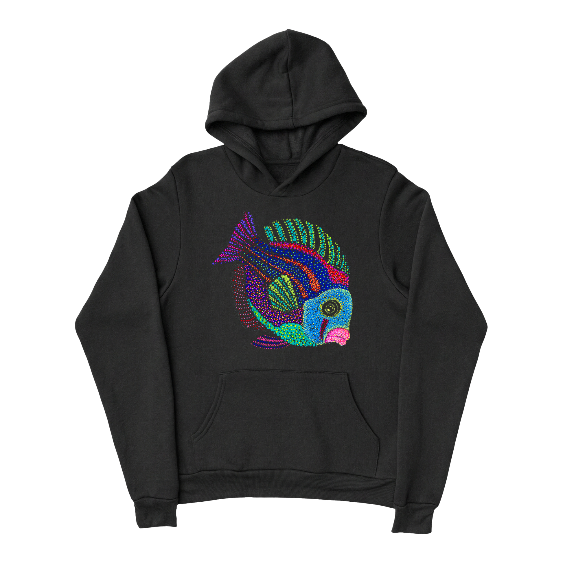 Wildlife-nature-hoodie-for-men-cotton-black-design-jyoti-fish