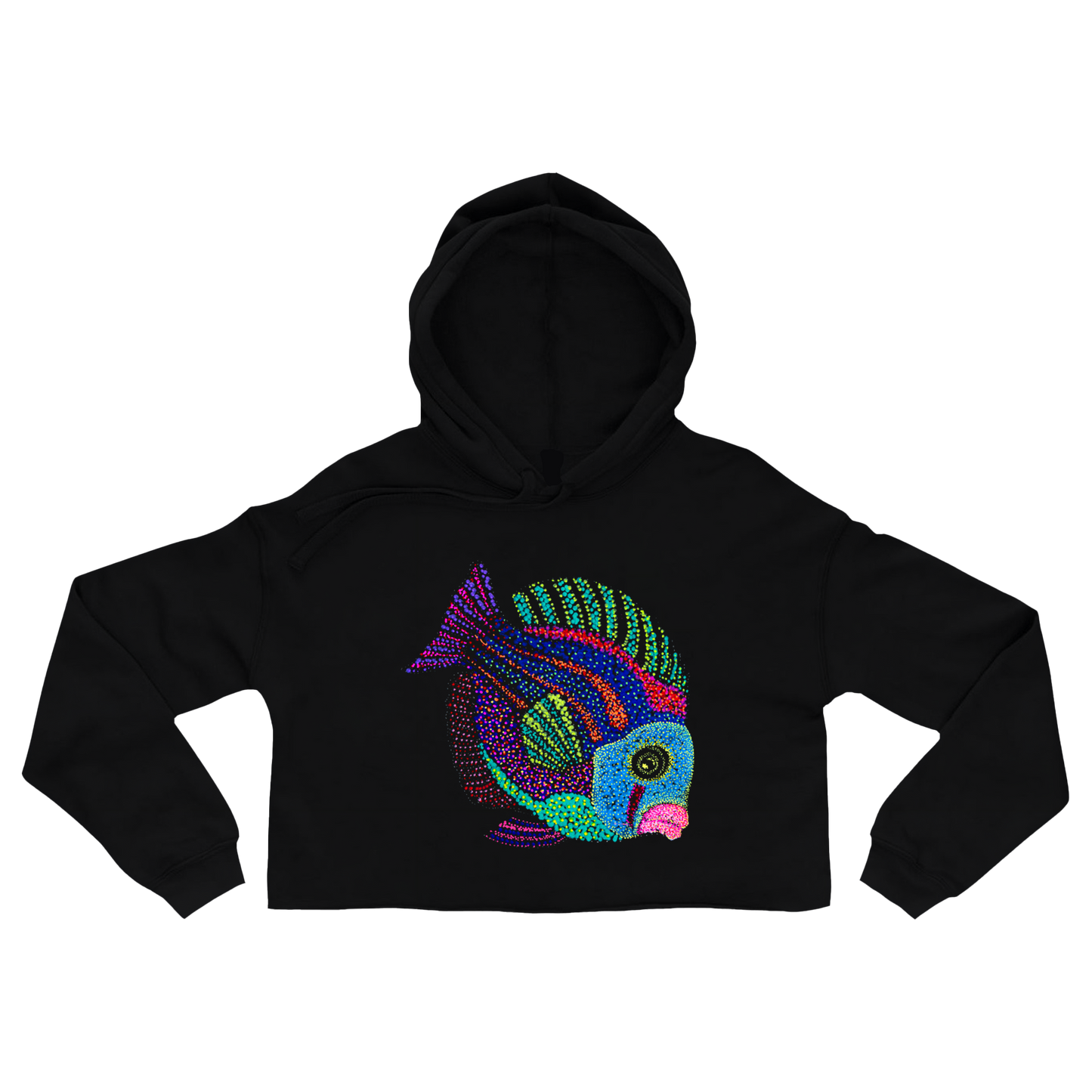 black-cropped-hoodie-for-women-wildlife-nature-jyoti-fish