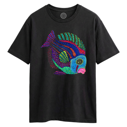 Wildlife-nature-oversized-t-shirt-tee-mens-womens-unisex-black-jyoti-fish