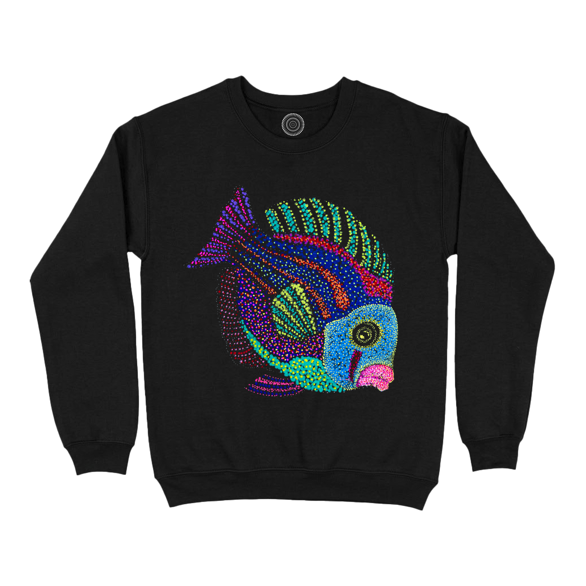 Wildlife-nature-sweatshirt-men-black-jyoti-fish