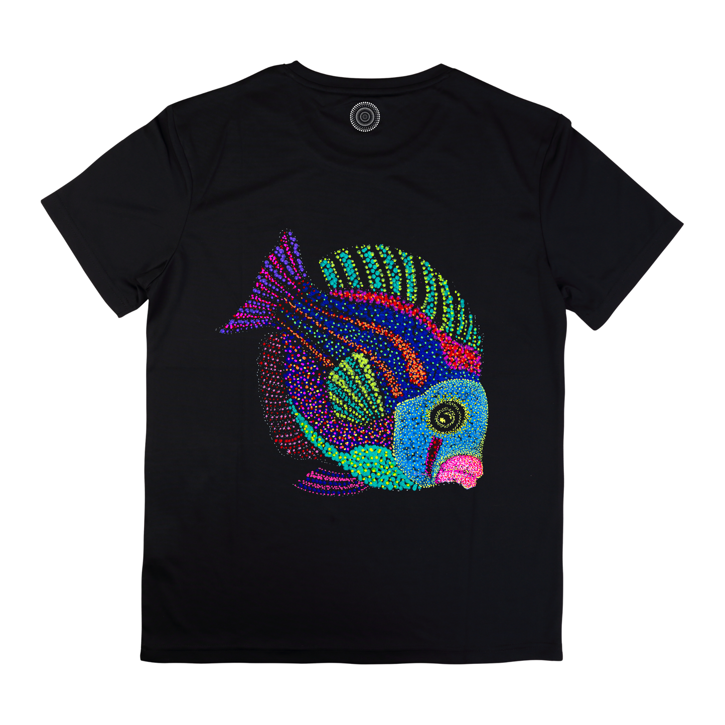 black-t-shirt-top-women-female-wildlife-nature-design-jyoti-fish