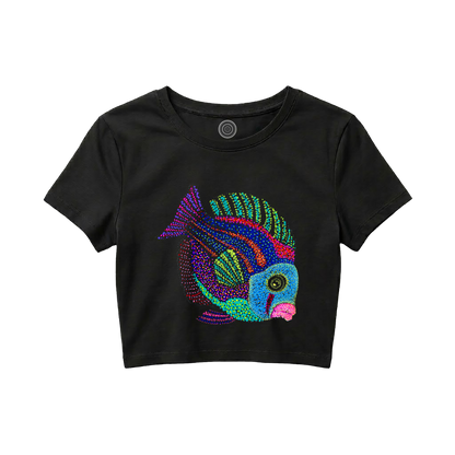black-Crop-top-women-female-wildlife-nature-design-jyoti-fish