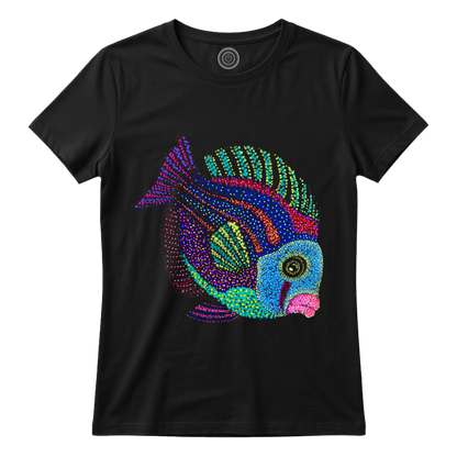 Wildlife-nature-gift-idea-tshirt-black-kids-women-jyoti-fish