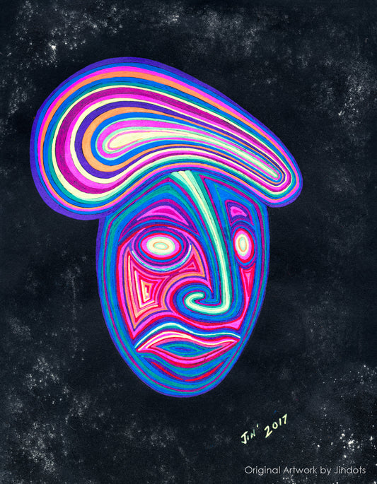 Liney, Jindots, pens on paper, 2017