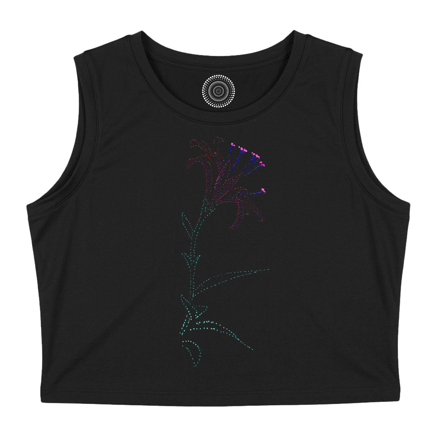 black-tank-top-women-female-wildlife-nature-design-lisa-flower