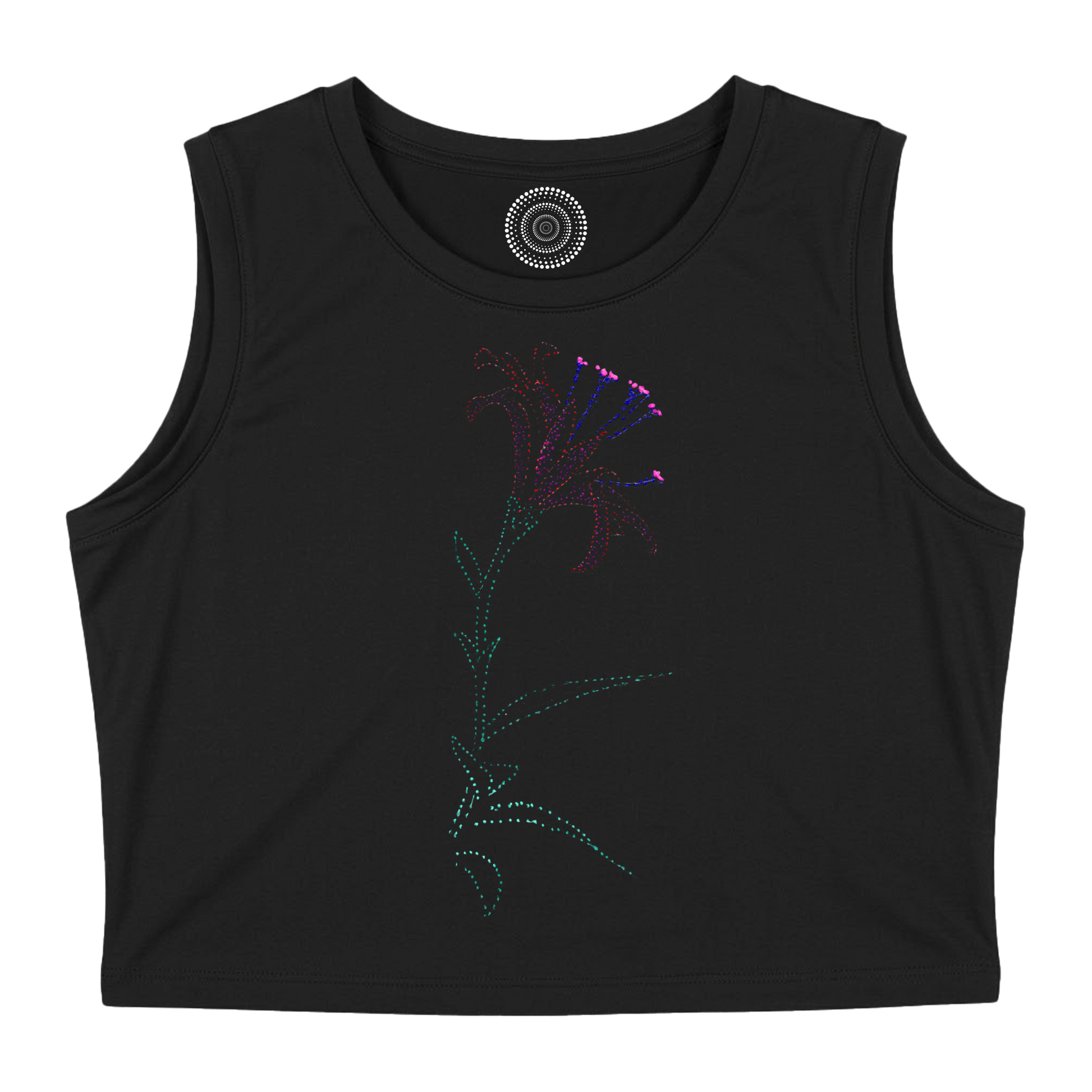 black-tank-top-women-female-wildlife-nature-design-lisa-flower