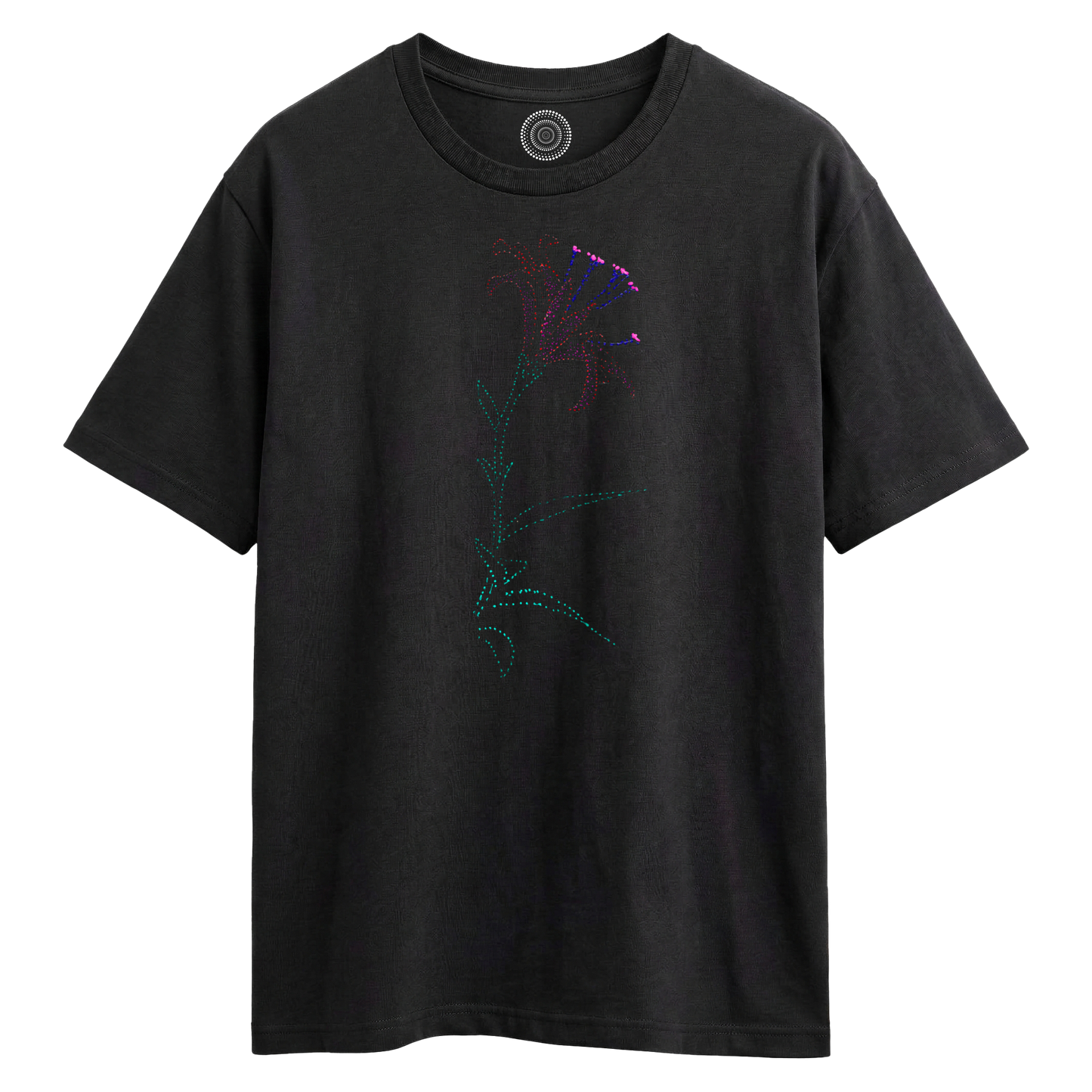 Wildlife-nature-oversized-t-shirt-tee-mens-womens-unisex-black-lisa-flower
