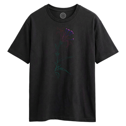 Wildlife-nature-oversized-t-shirt-tee-mens-womens-unisex-black-lisa-flower
