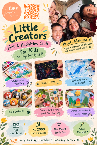 Little Creators Activity Club: Jindots X Artist Mahima