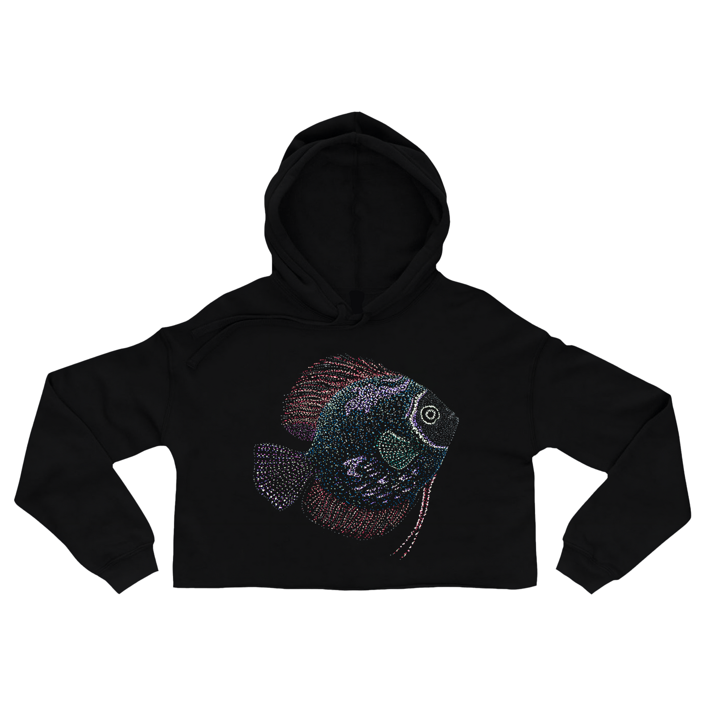black-cropped-hoodie-for-women-wildlife-nature-martin-fish