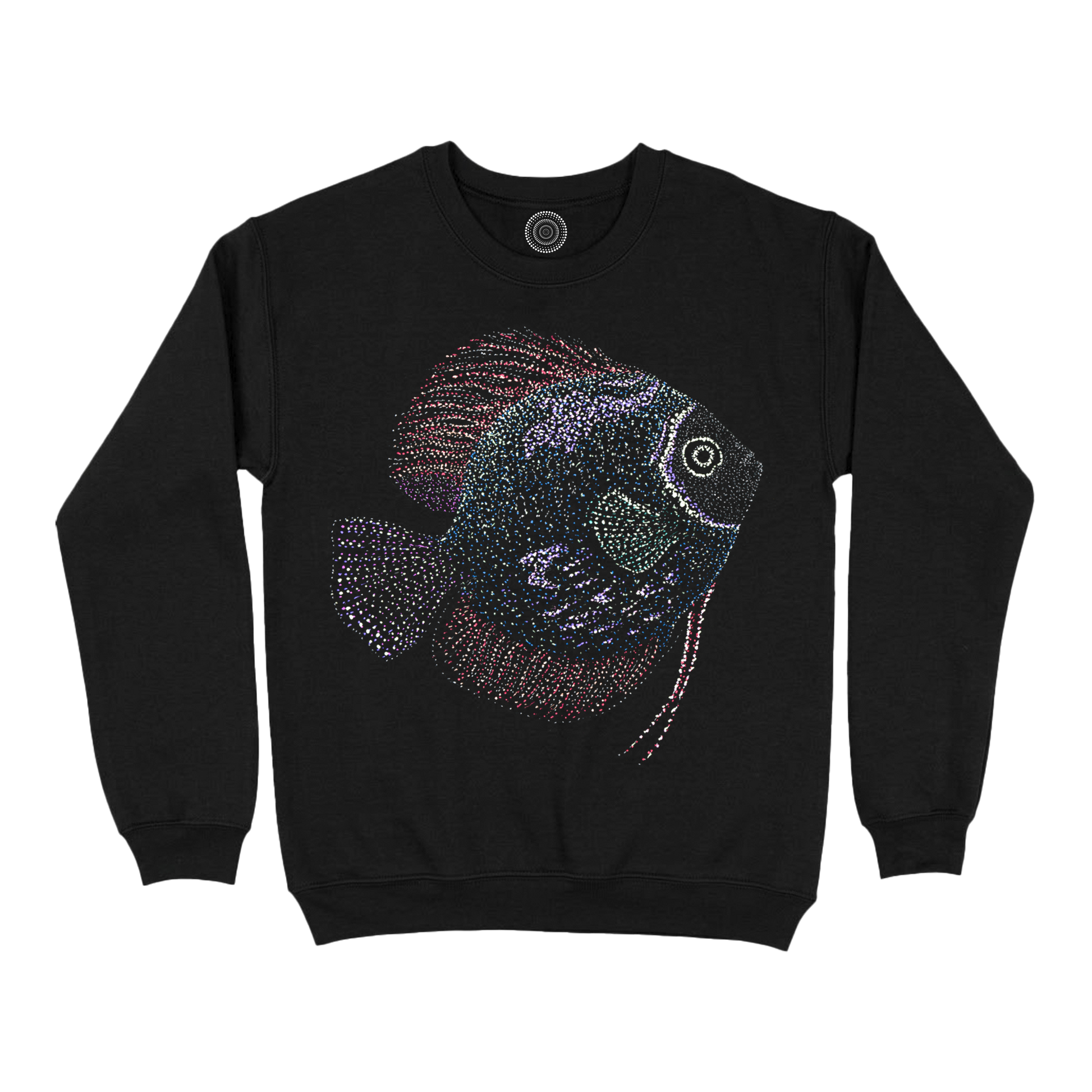 Wildlife-nature-sweatshirt-men-black-martin-fish