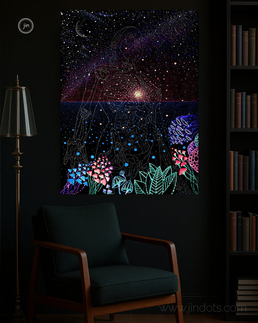 Mother: Psychedelic Visionary Art: Gallery-wrapped ready to hang canvas print