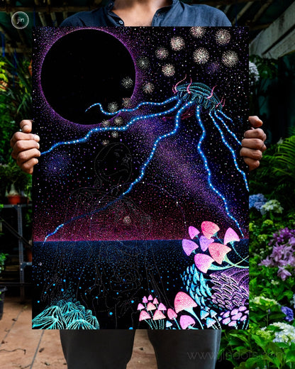 Mycelium Mamma - Original Artwork by Jindots