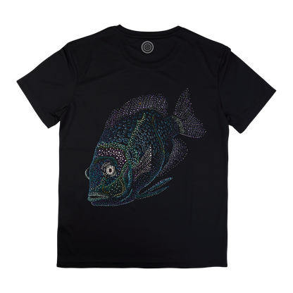 trekking-hiking-gym-shorts-for-men-Wildlife-nature-design-cotton-black-jin-fish
