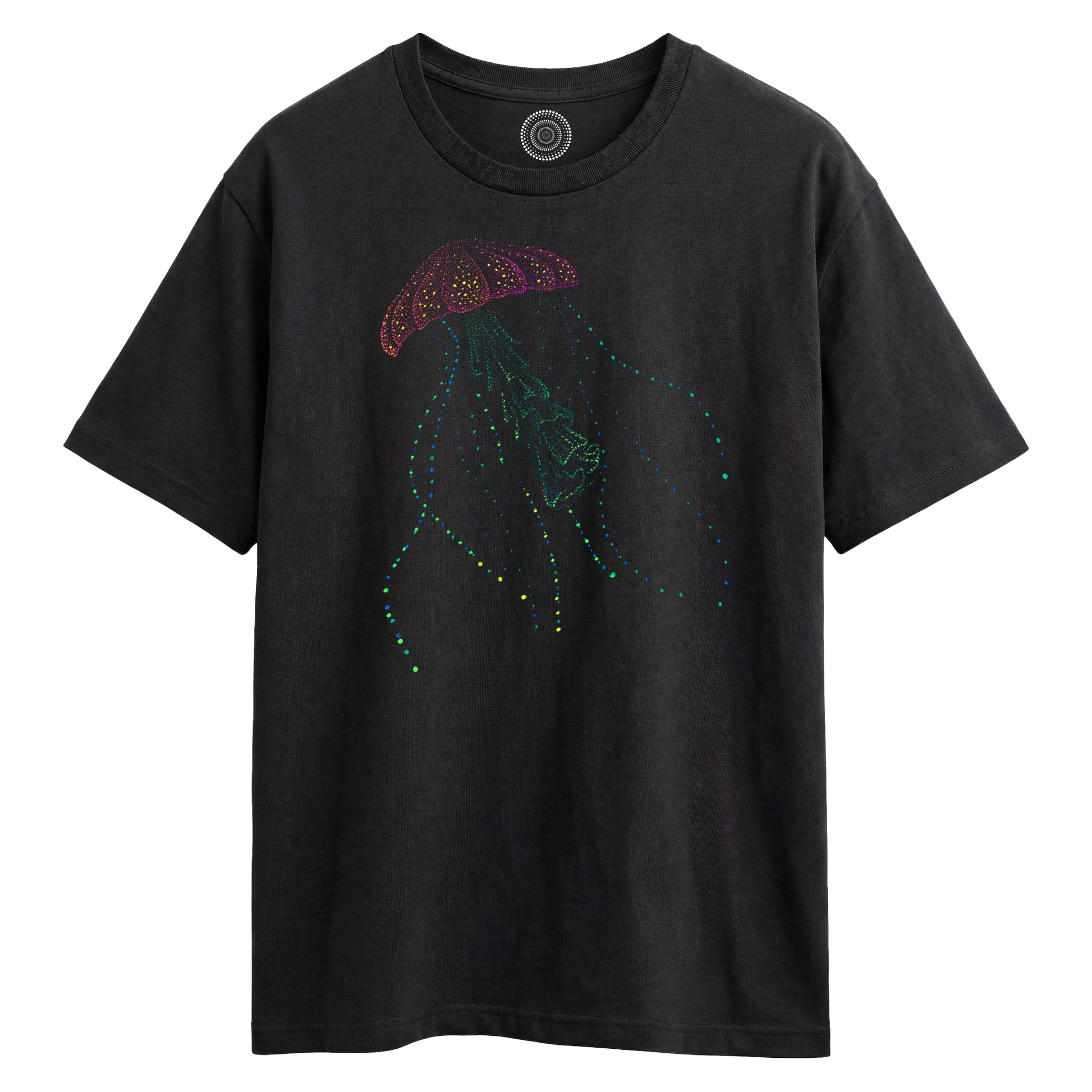Wildlife-nature-oversized-t-shirt-tee-mens-womens-unisex-black-najine-jellyfish