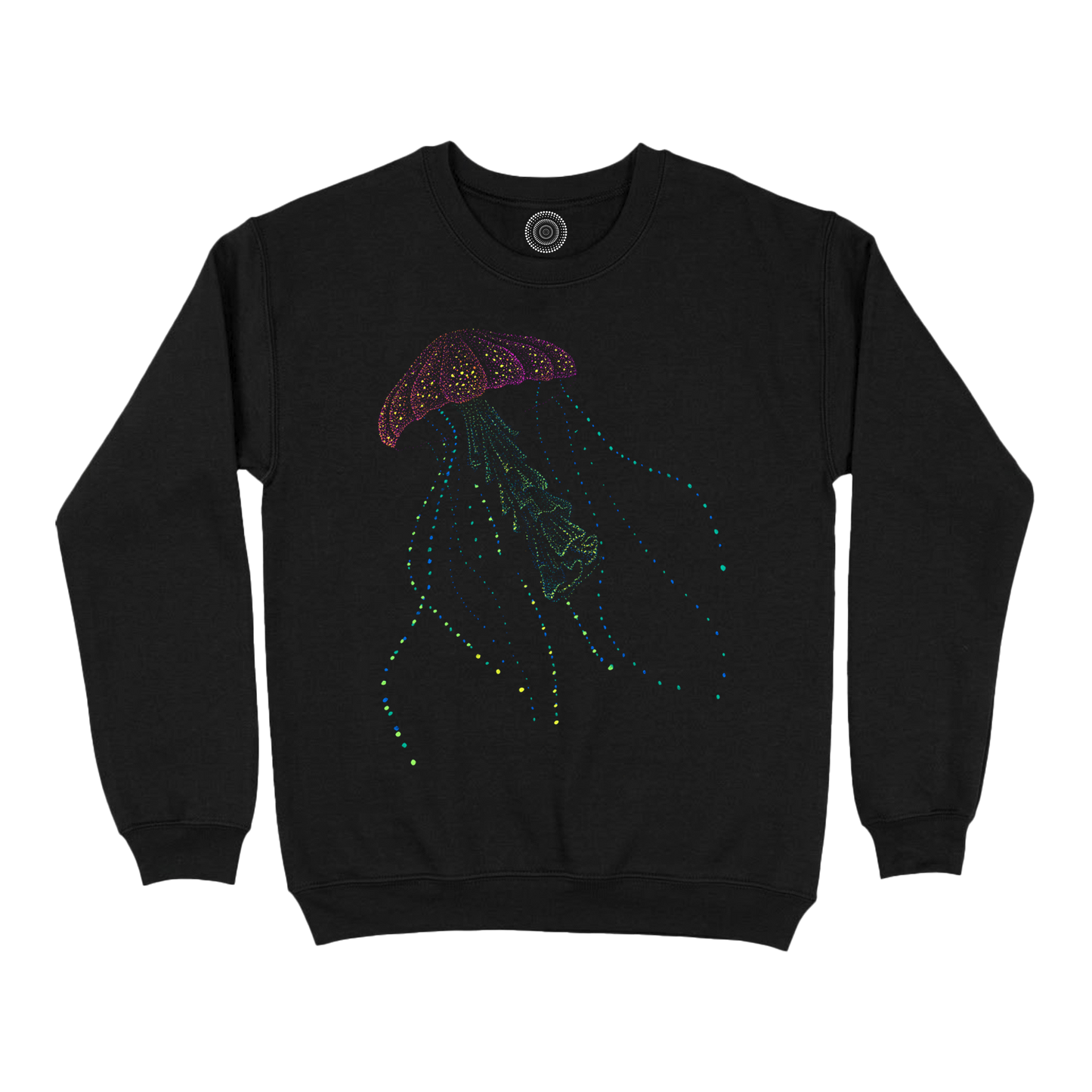 Wildlife-nature-sweatshirt-men-black-najine-jellyfish