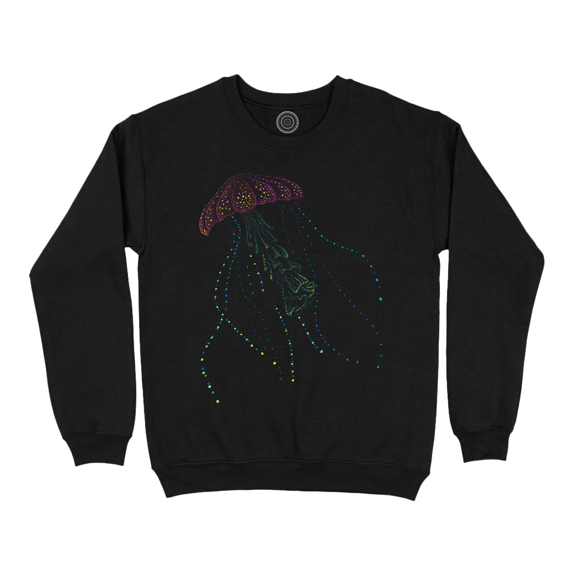 Wildlife-nature-sweatshirt-men-black-najine-jellyfish