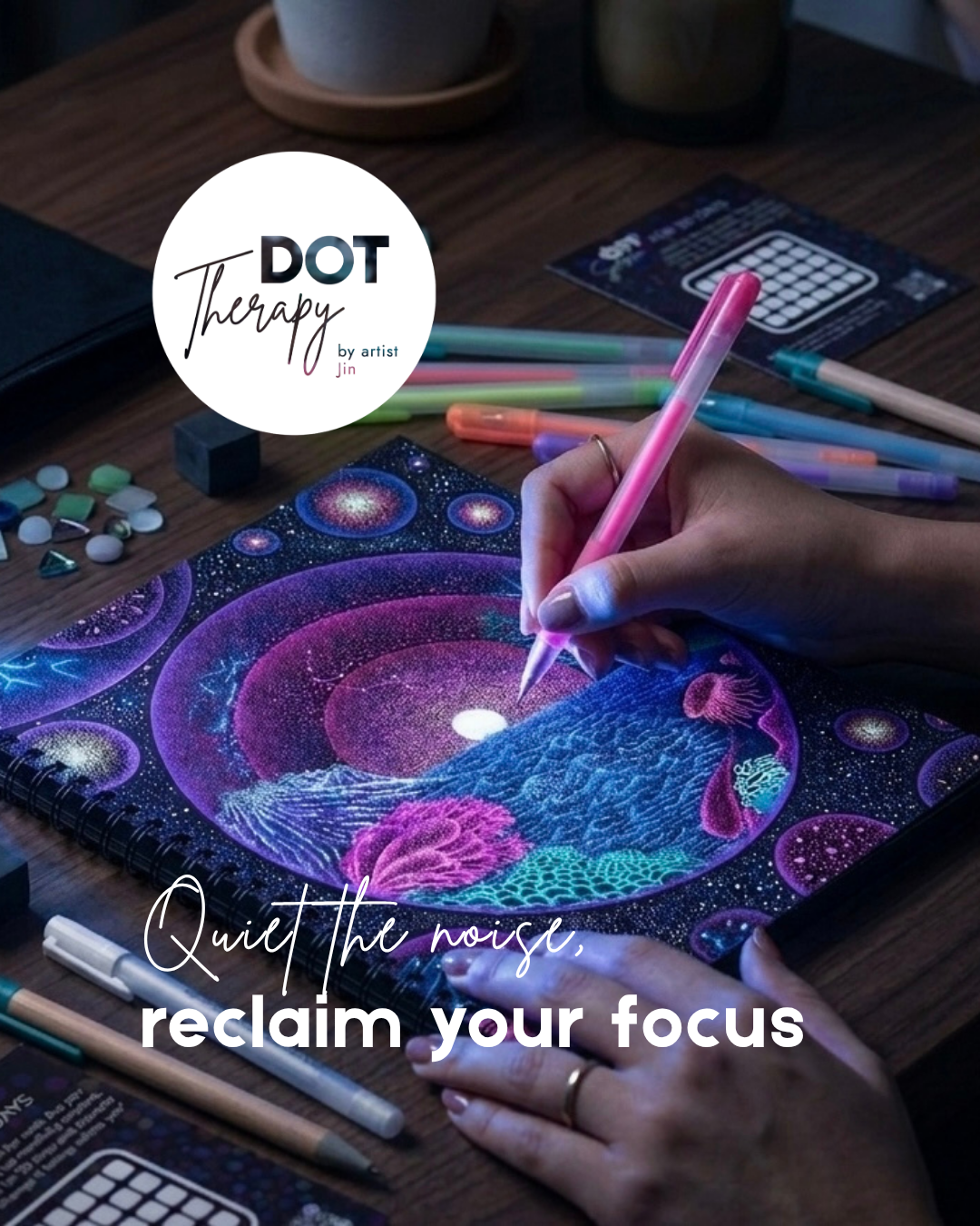 Dot Therapy™: A 5-Week Creative Art Practice with artist Jin