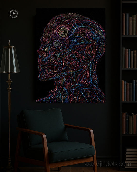 Neurodivergence: Psychedelic Visionary Art: Gallery-wrapped ready to hang canvas print