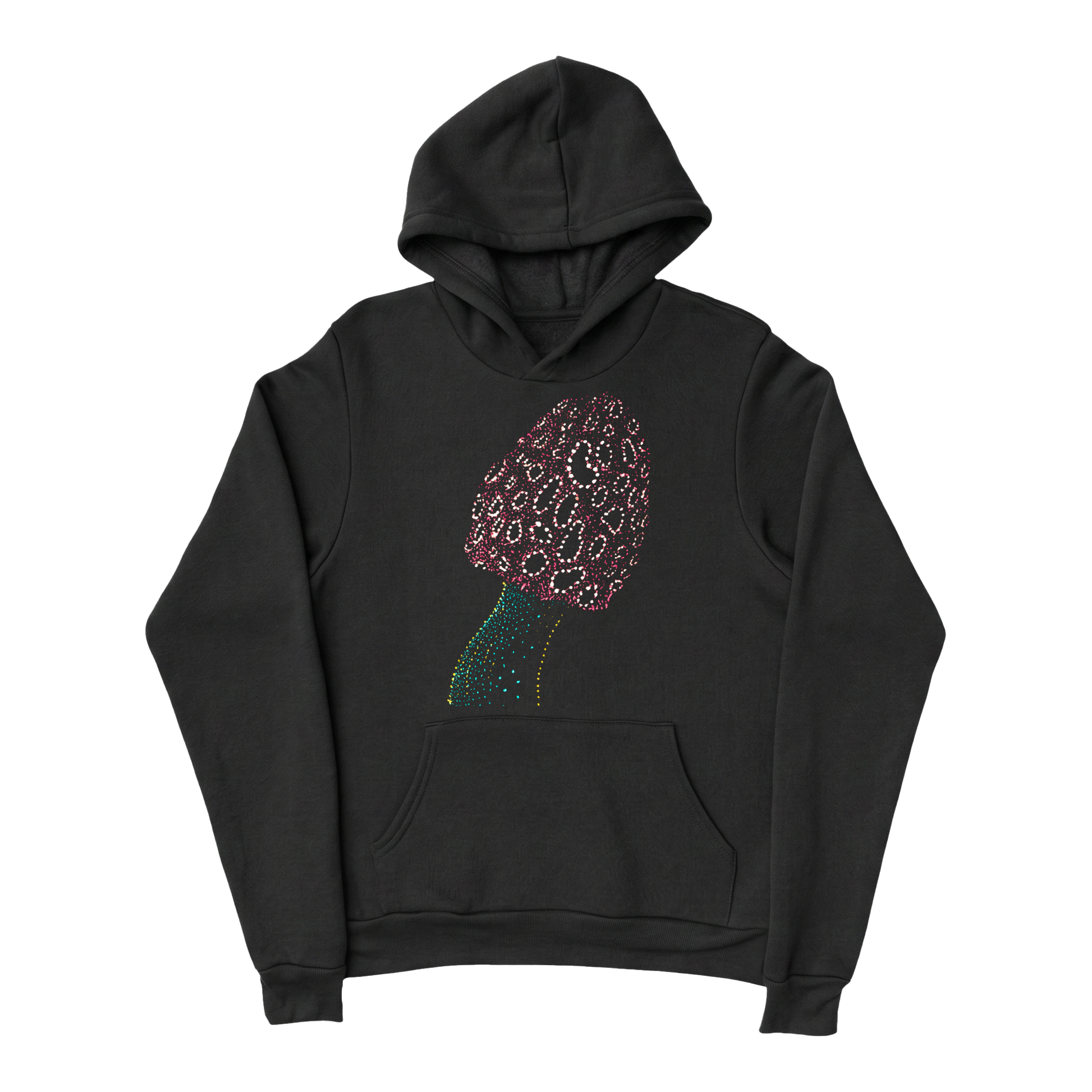 Wildlife-nature-hoodie-for-men-cotton-black-design-satish-mushroom