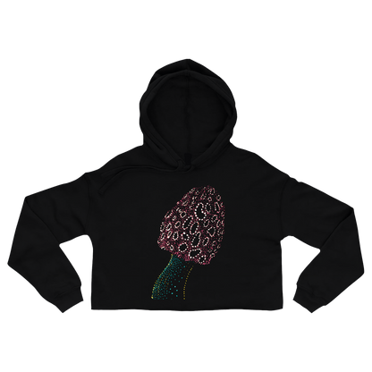 black-cropped-hoodie-for-women-wildlife-nature-satish-mushroom