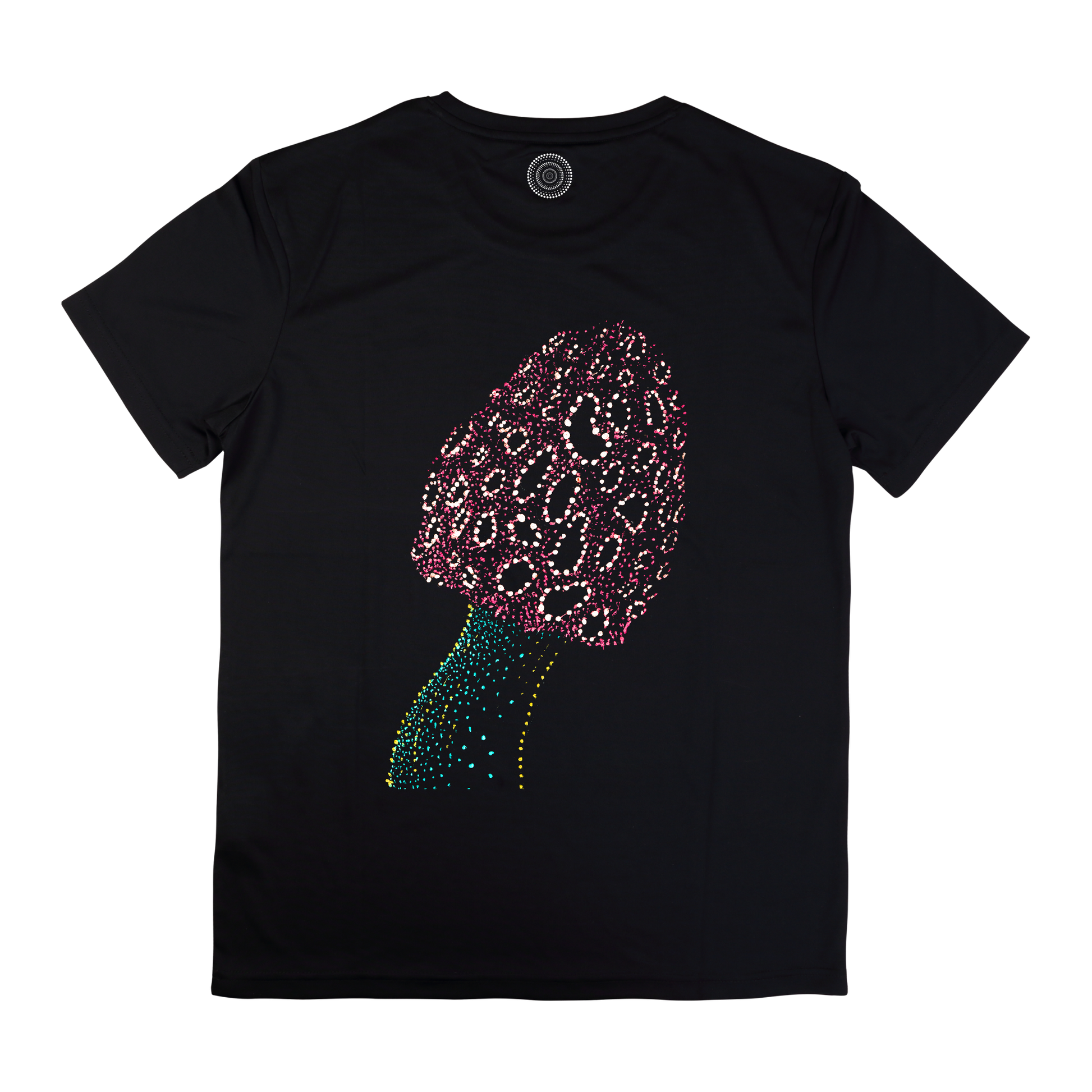 black-t-shirt-top-women-female-wildlife-nature-design-satish-mushroom