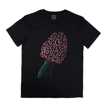 black-t-shirt-top-women-female-wildlife-nature-design-satish-mushroom