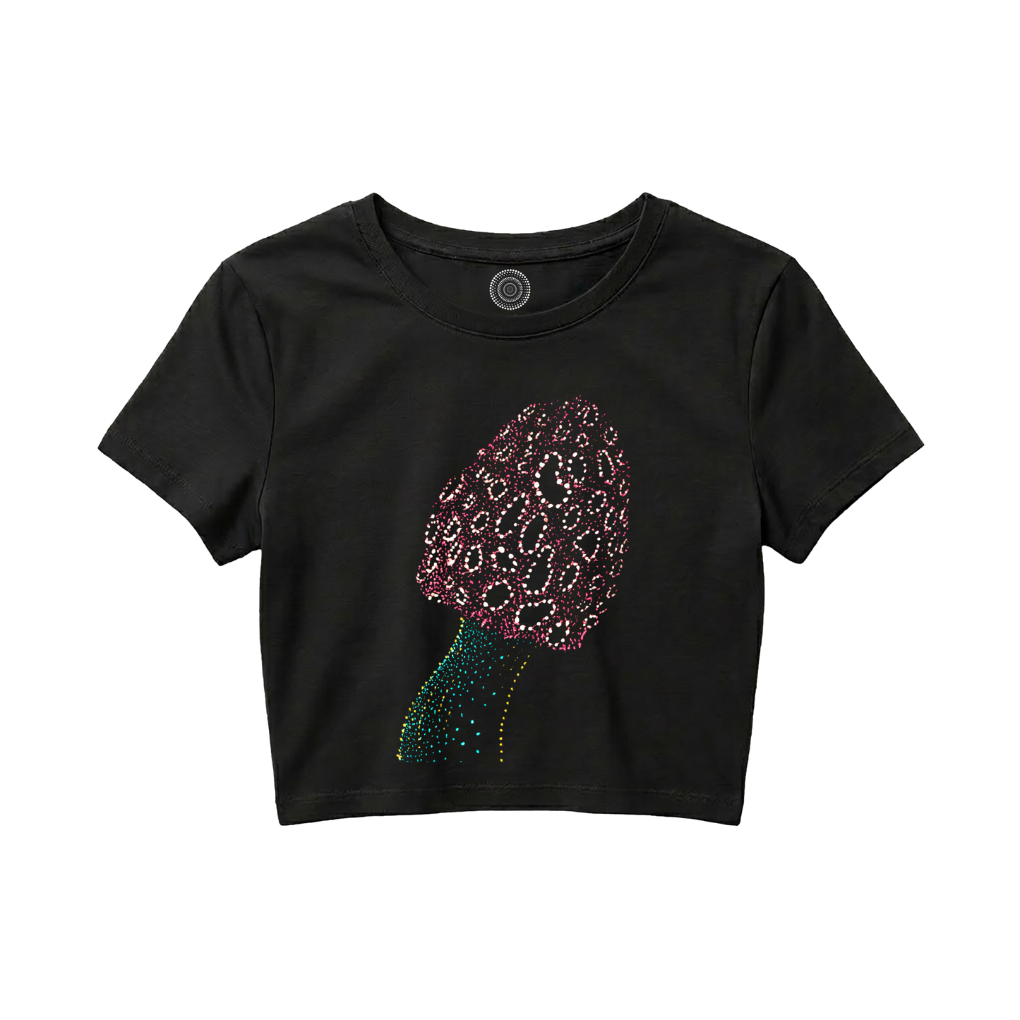 black-Crop-top-women-female-wildlife-nature-design-satish-mushroom