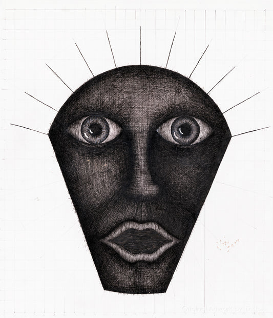 Shape shifter, Jindots, pens on paper, 2017