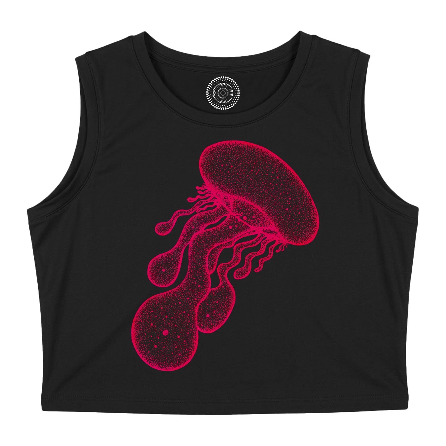 black-tank-top-women-female-wildlife-nature-design-red-jellyfish