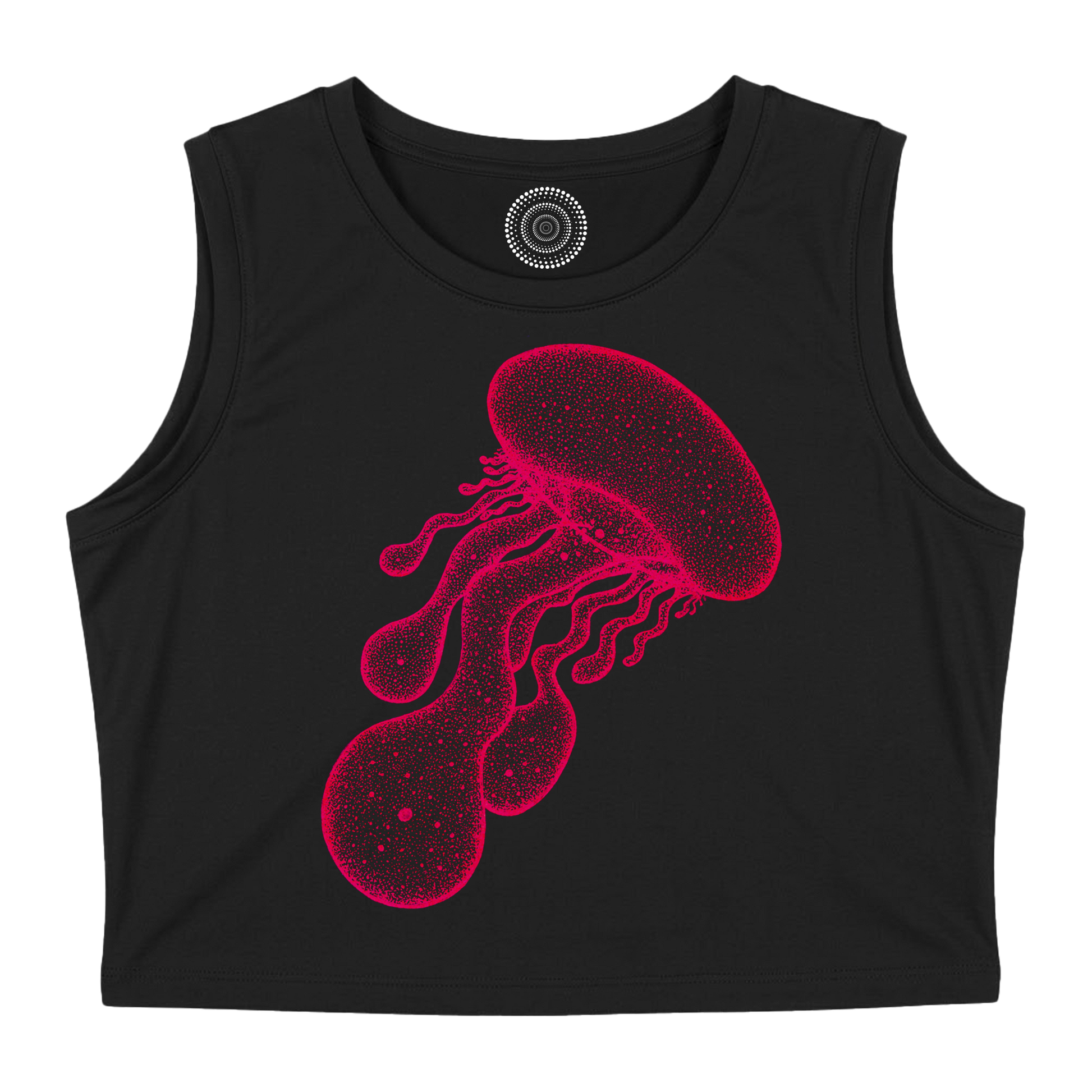 black-tank-top-women-female-wildlife-nature-design-red-jellyfish