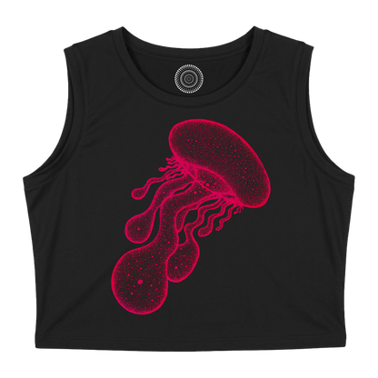 black-tank-top-women-female-wildlife-nature-design-red-jellyfish