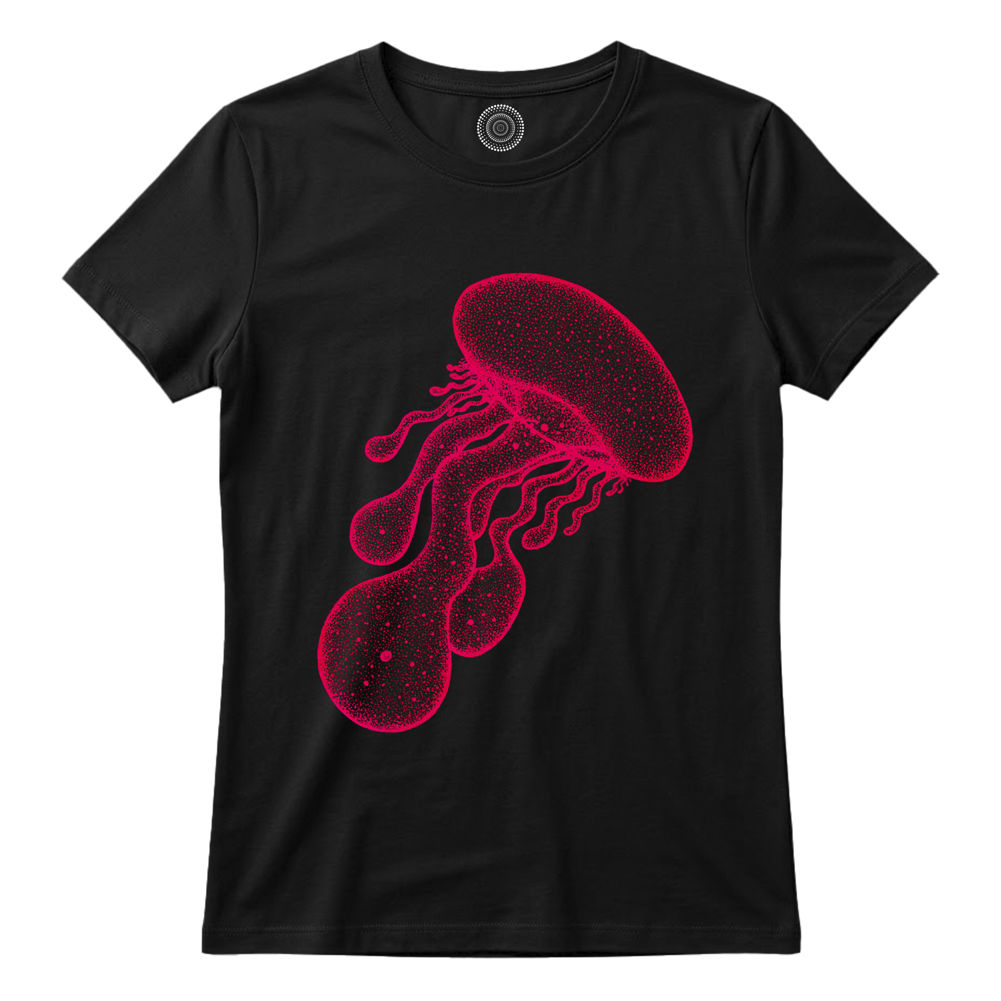 black-kids-tshirt-animals-fish-wildlife-nature-design-red-jellyfish