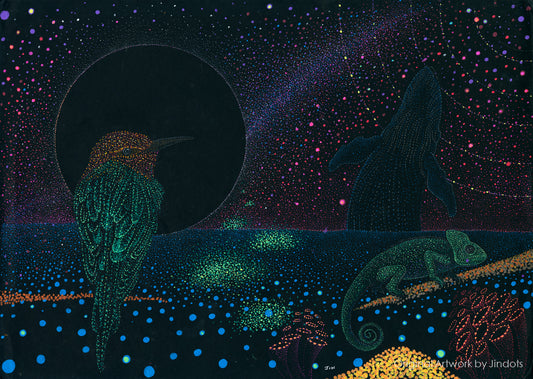 We all need to eat, Jindots, pens on paper, 2025