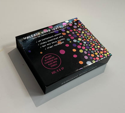 Just start drawing: Fluorescent Dot Art Kit