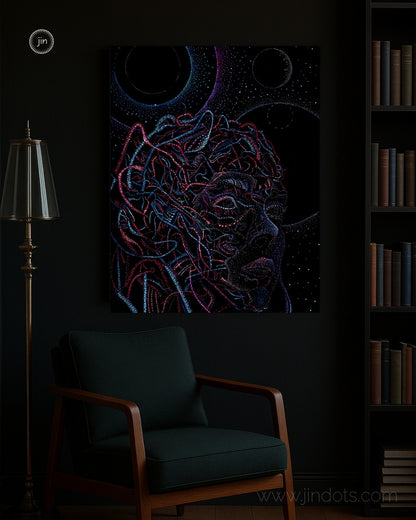 Artificial Intelligence and Human Creativity - Original Artwork by Jindots