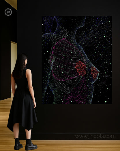 Breathe the Stars - Original Artwork by Jindots