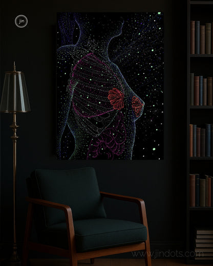 Breathe the Stars - Original Artwork by Jindots